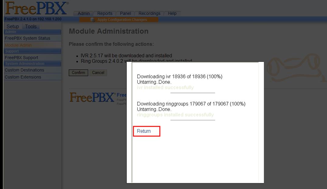 ring group freepbx